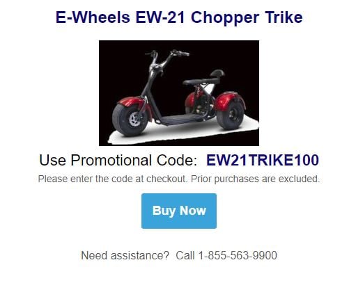 Ewheels 2024 chopper trike